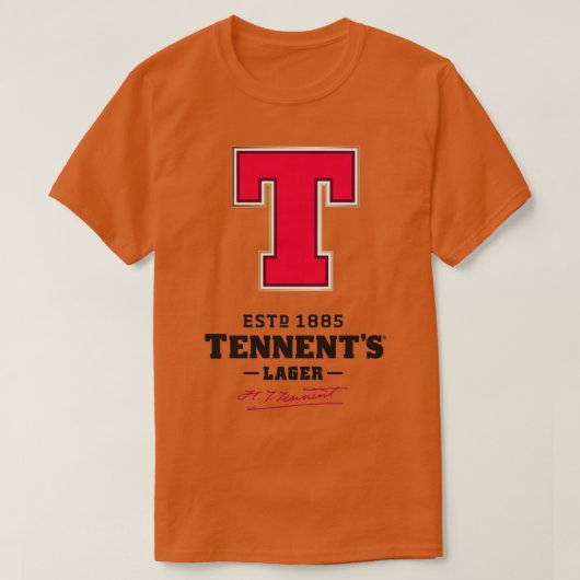 Tegel Tennents 1 T-shirt (Design voorkant)