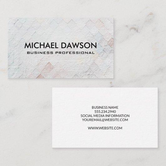 Tegel Textuur Achtergrond Visitekaartje (Voorkant / Achterkant)