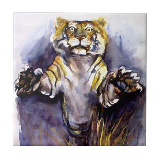Tegel Tiger Tiger Tegeltje (Voorkant)