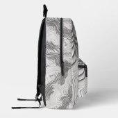 Tegel topografisch patroon bedrukte rugzak (Links)