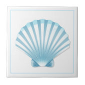 Tegel Trivet-Blue Shell Tegeltje (Voorkant)