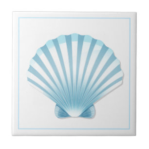 Tegel Trivet-Blue Shell Tegeltje