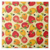 Tegel Trivet-groenten Tegeltje (Voorkant)