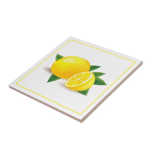 Tegel Trivet-Lemons Tegeltje (Zijkant)