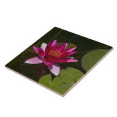tegel/trivet, "PINK LOTUS BLOSSOM" Tegeltje (Zijkant)
