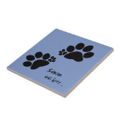 Tegel - twee polydactylages tegeltje (Zijkant)