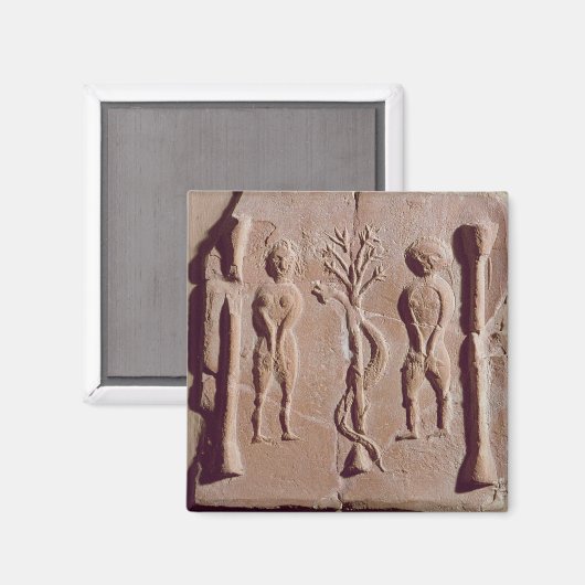 Tegel van Adam en Eva, Roman Magneet (Voorkant / Achterkant)