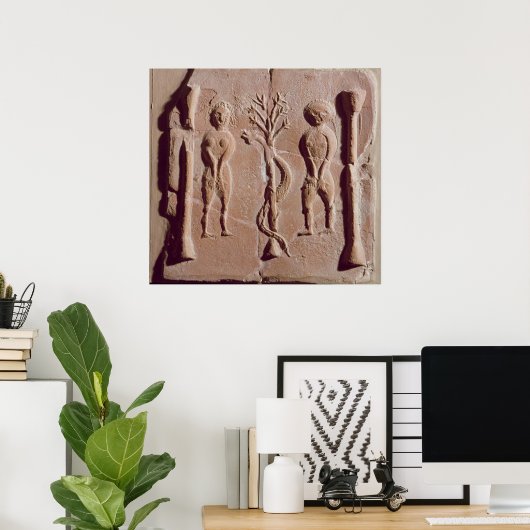 Tegel van Adam en Eva, Roman Poster (Thuiskantoor)