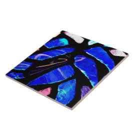tegel van "Blue Glass"/Trivet Tegeltje