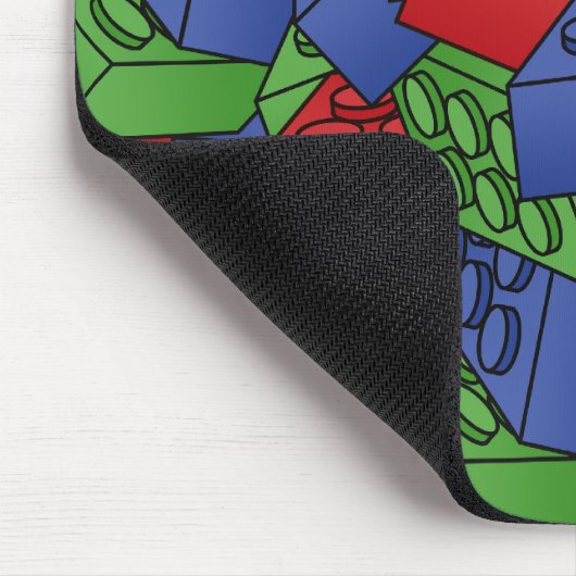 Tegel van bouwblokken muismat (Hoek)