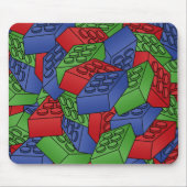 Tegel van bouwblokken muismat (Voorkant)