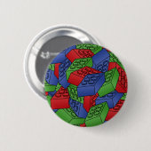 Tegel van bouwblokken ronde button 5,7 cm (Voorkant /achterkant)