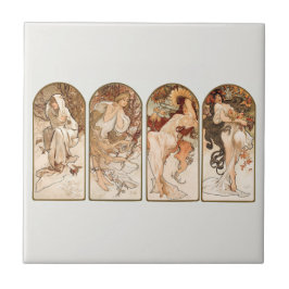 TEGEL van CERAMIC : Alfons MARIA MUCHA : de redene Tegeltje