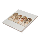 TEGEL van CERAMIC : Alfons MARIA MUCHA : de redene Tegeltje (Zijkant)