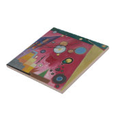 TEGEL van CERAMIC : KANDINSKY : HEAVY RED 1924 Tegeltje (Zijkant)
