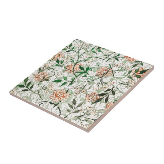 TEGEL van CERAMIC : WILLIAM MORRIS : JASMINE Tegeltje (Zijkant)