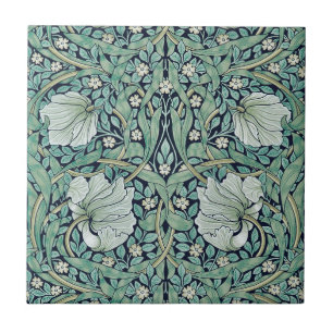 TEGEL van CERAMIC : WILLIAM MORRIS : PIMPERNEL Tegeltje