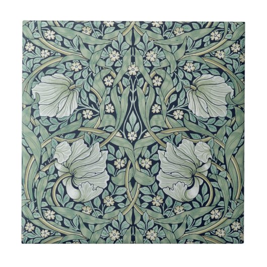 TEGEL van CERAMIC : WILLIAM MORRIS : PIMPERNEL Tegeltje (Voorkant)