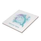 TEGEL van de CERAMISCHE : KINDEREN : DOLPHINS Tegeltje (Zijkant)