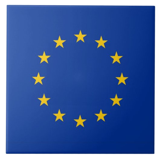 Tegel van de EU-vlag Tegeltje (Voorkant)