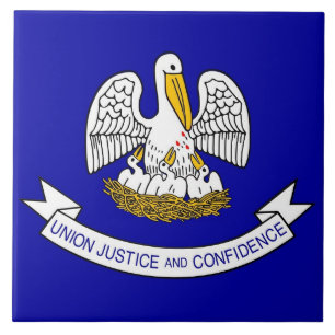 Tegel van de staatsvlag van Louisiana Tegeltje
