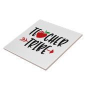 TEGEL VAN DE TEACHERTRIBE-APPEL EN-Pijl Tegeltje (Zijkant)