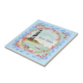 Tegel van de vuurtoren van Cape Hatteras Tegeltje (Zijkant)