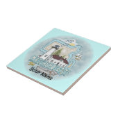 Tegel van de vuurtoren van Massachusetts Tegeltje (Zijkant)