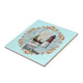 Tegel van de vuurtoren van Rhode Island Tegeltje (Zijkant)