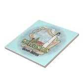 Tegel van de vuurtoren van Wisconsin Tegeltje (Zijkant)