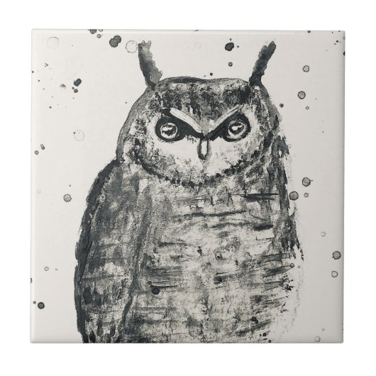 Tegel van de waterverf van  vogelsoorten tegeltje (Voorkant)