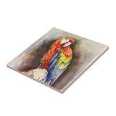 Tegel van edele papegaaien tegeltje (Zijkant)