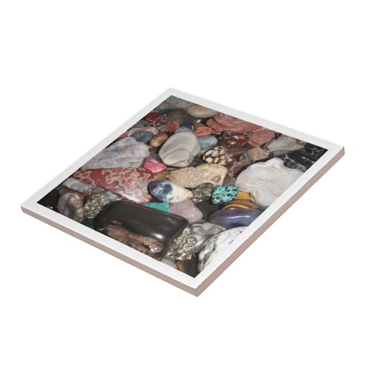 Tegel van gepolijst rock tegeltje (Zijkant)