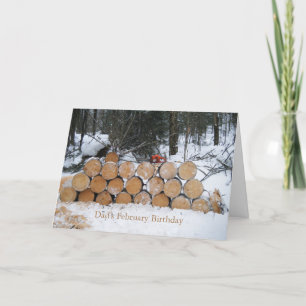 Tegel van gesneden logboeken kaart