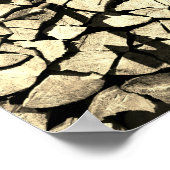 Tegel van gestapeld vuurhout, bereid voor haard . poster (Hoek)