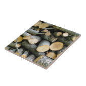 Tegel van gestapeld vuurhout tegeltje (Zijkant)