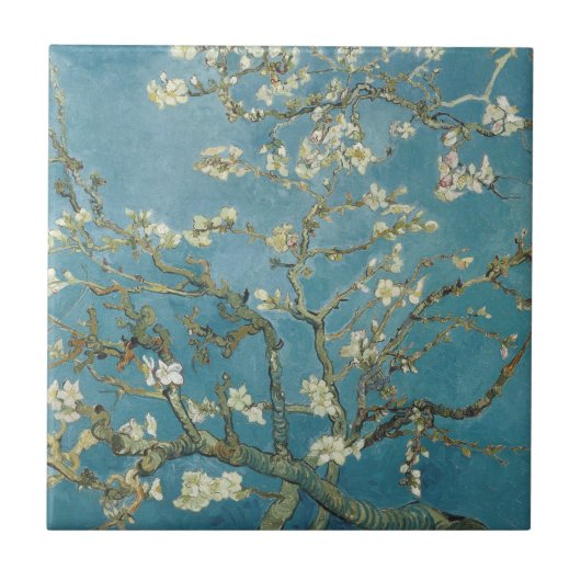 TEGEL : van GOGH : alMOND BLOSSOM Tegeltje (Voorkant)