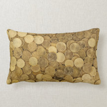 Tegel van goudronde munten