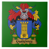 Tegel van het familiewapen van Gutierrez Tegeltje (Voorkant)