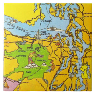 Tegel van het Olympisch schiereiland Tegeltje