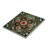 Tegel van keramische kunst, zoals decobloem tegeltje (Zijkant)