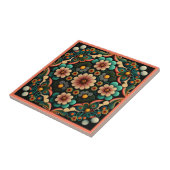 Tegel van keramische kunst, zoals decobloem tegeltje (Zijkant)