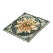 Tegel van keramische kunst, zoals decobloem tegeltje (Zijkant)