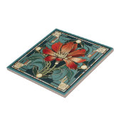 Tegel van keramische kunst, zoals decobloem tegeltje (Zijkant)