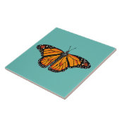 Tegel van keramische monoboogvlinders tegeltje (Zijkant)