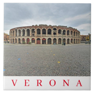 Tegel van keramische uitzichten van Verona Arena Tegeltje