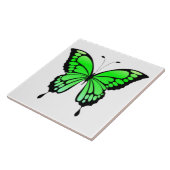 Tegel van keramische vlinders tegeltje (Zijkant)