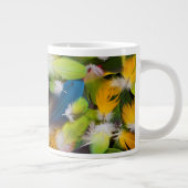 Tegel van kleurrijke veren grote koffiekop (Rechts)