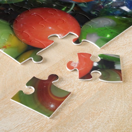 Tegel van marbles legpuzzel (Zijkant)