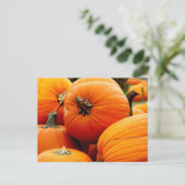 Tegel van pompoenen briefkaart (Staand voorkant)